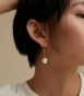 直線珍珠設計款耳環