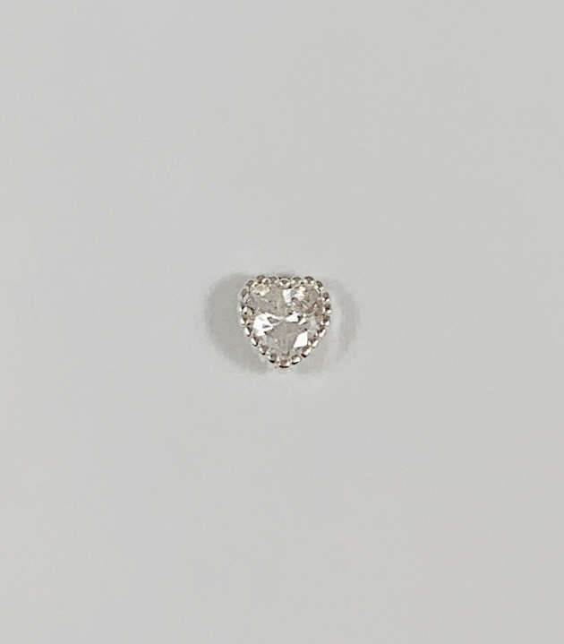 心形水鑽轉珠耳環