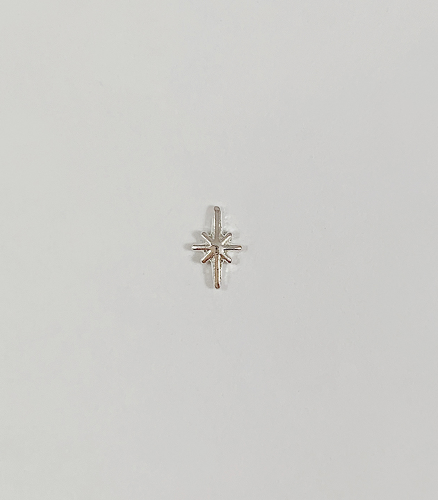 小光芒轉珠耳環