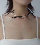 蝴蝶結珍珠短鍊