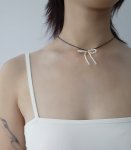 珍珠蝴蝶結短鍊