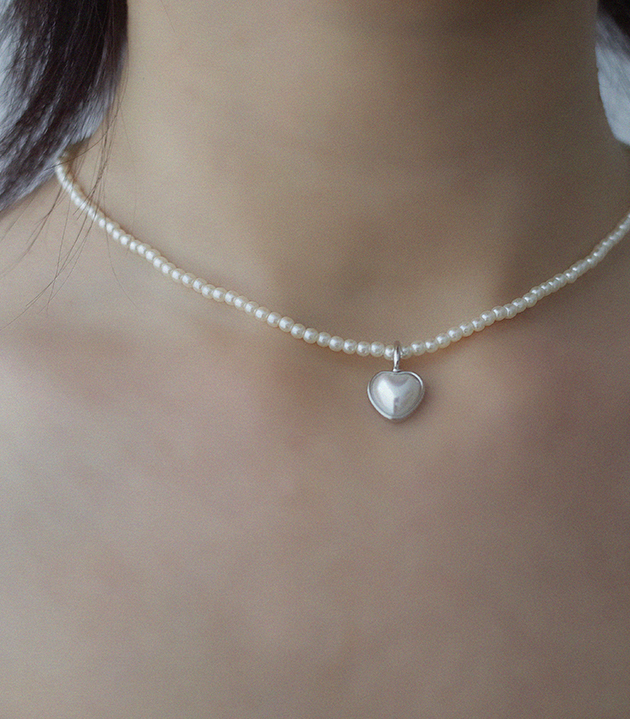 愛心珍珠短鍊