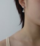 水滴圓球設計款耳環