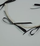 蝴蝶結珍珠短鍊