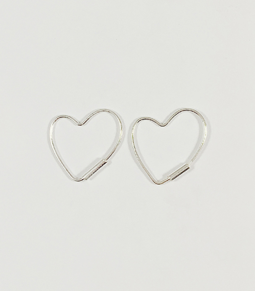 心形圈圈耳環
