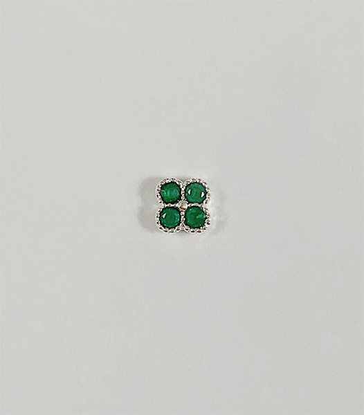 幸運草轉珠耳環