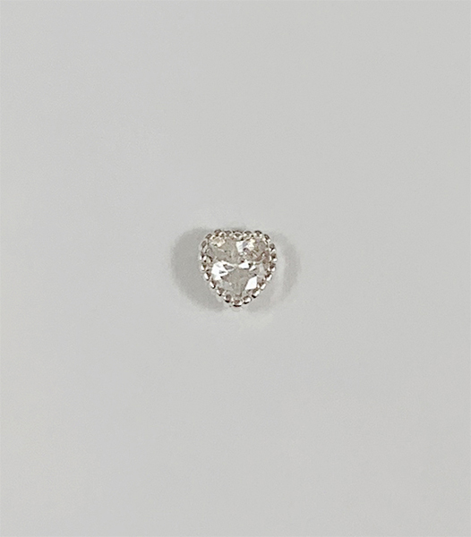 心形水鑽轉珠耳環