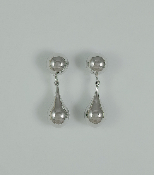 水滴圓球設計款耳環